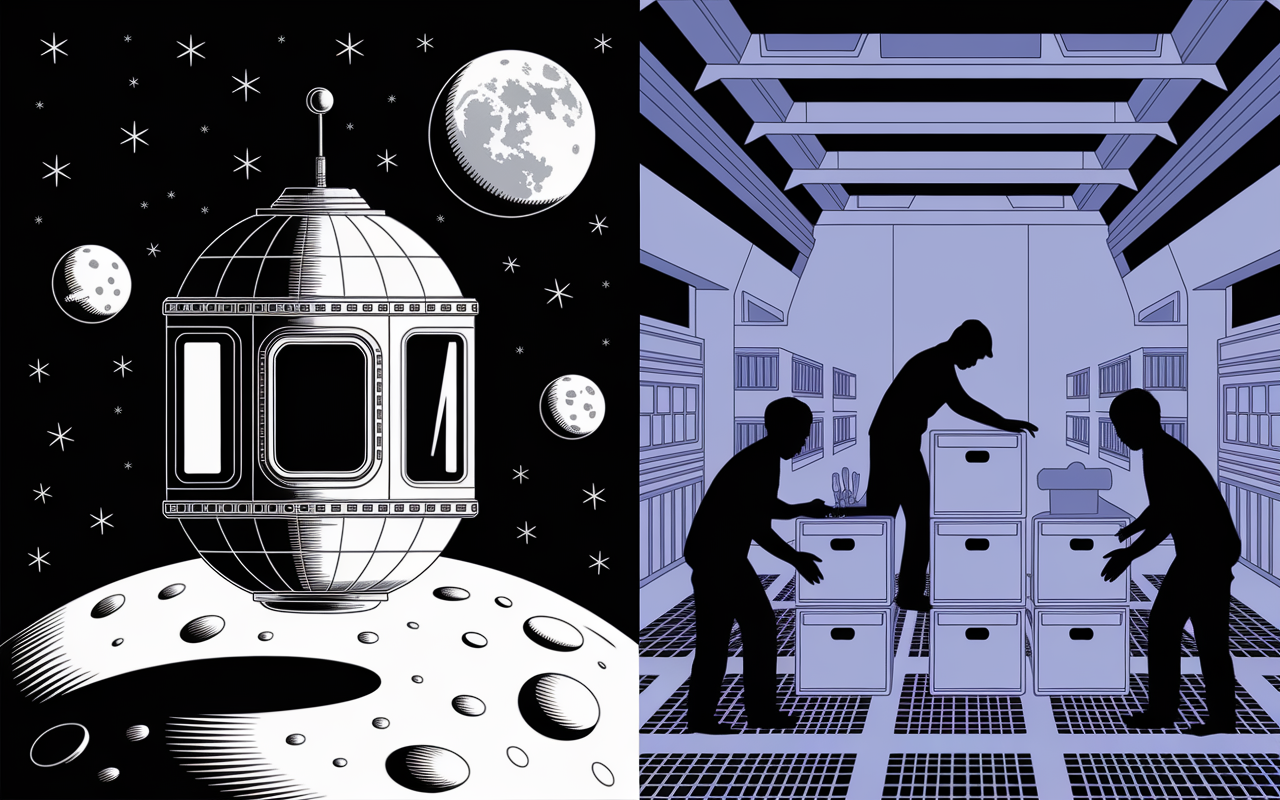 Capsule spatiale et location materiel Artemis 14