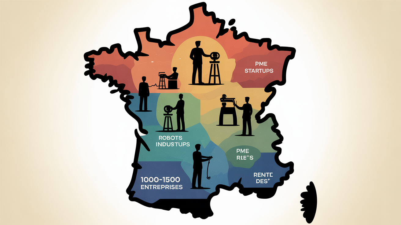 Carte clusters robotique francaise entreprises regions