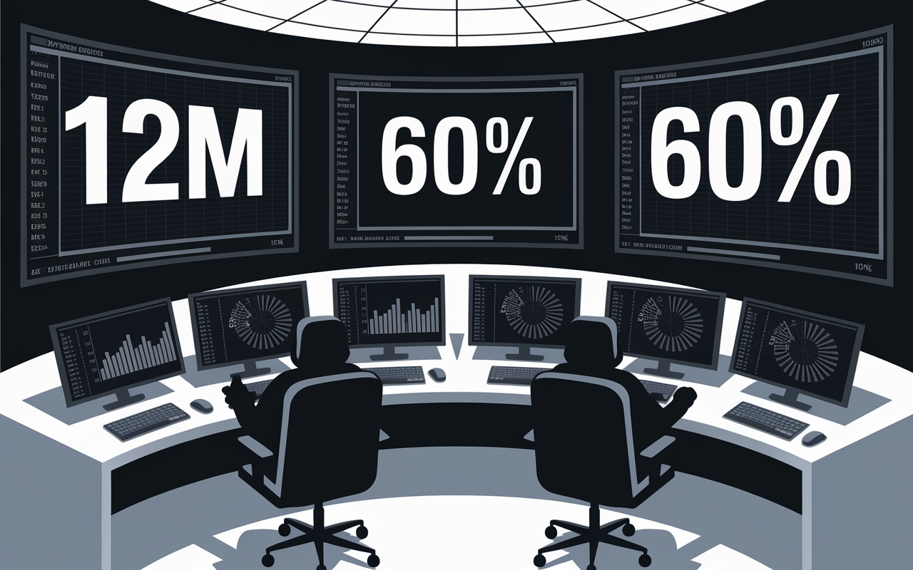 data validation manager analyse dashboard chiffres 12m 60
