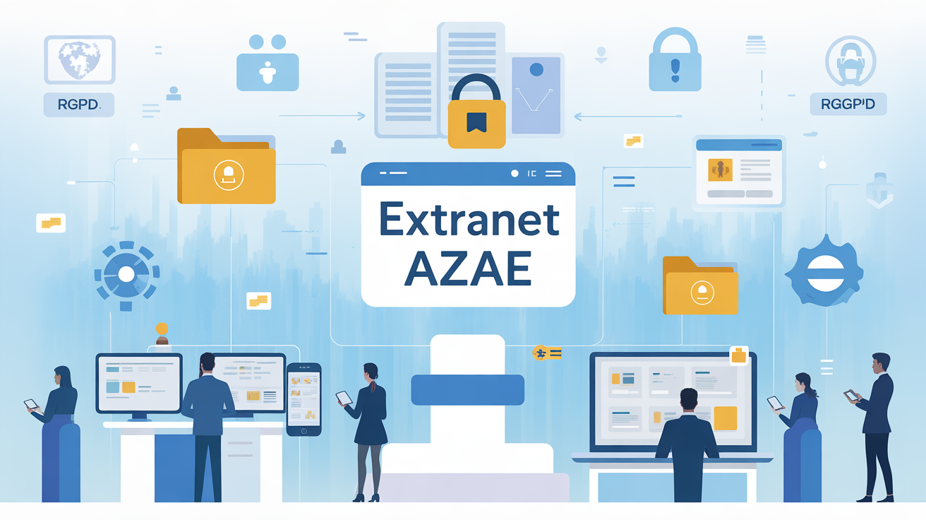 illustration extranet azae centralise securise rgpd