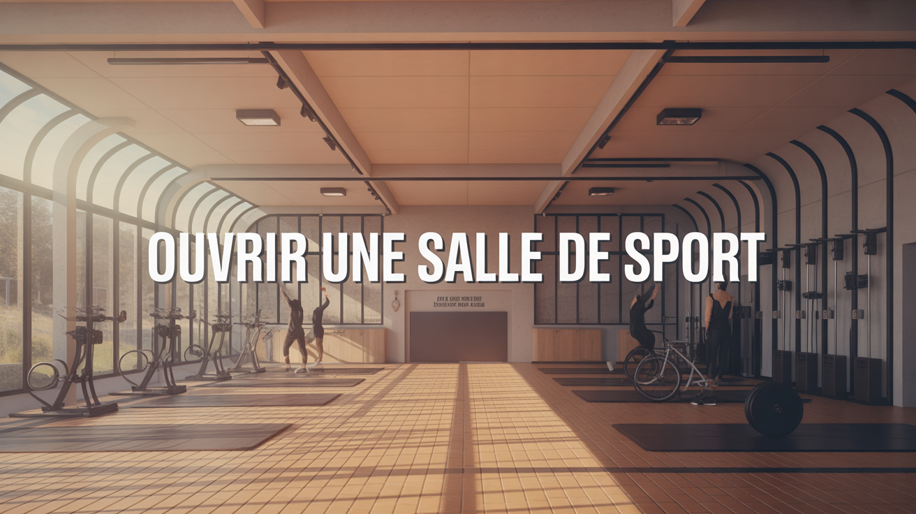 ouvrir une salle de sport intérieure contemporaine avec équipements