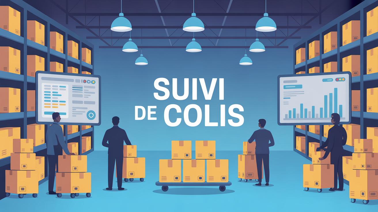 Centre logistique digital suivi de colis