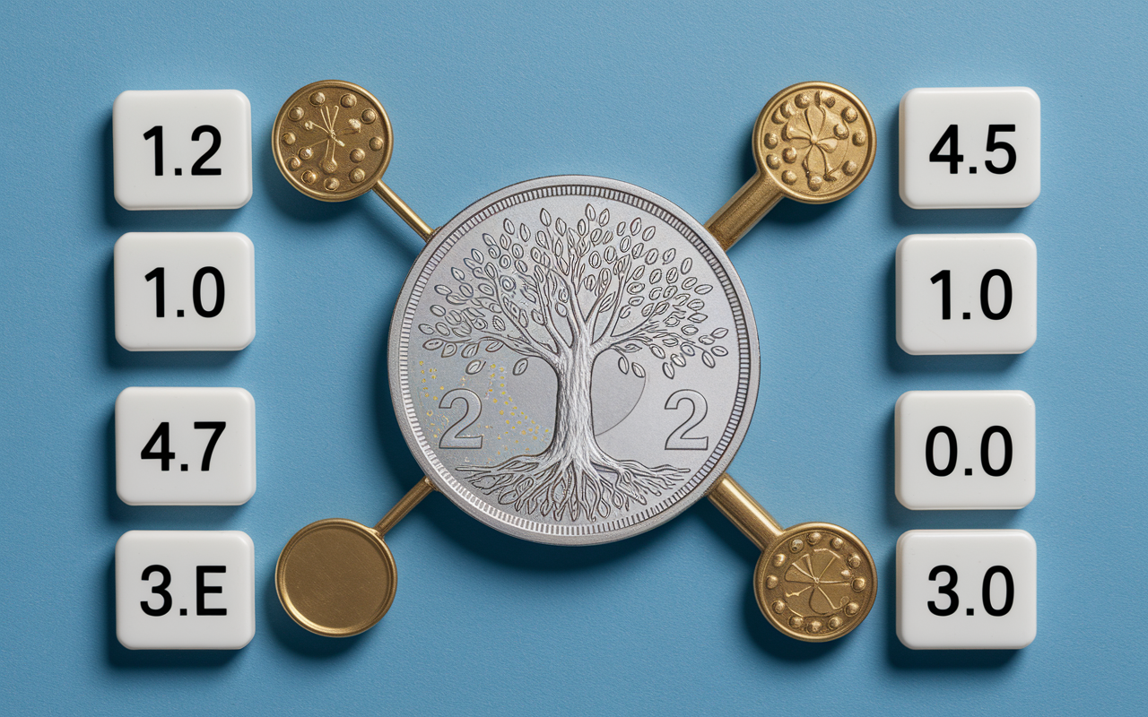 Montage estimation valeur 2 euros Arbre de Vie UNC BU BE
