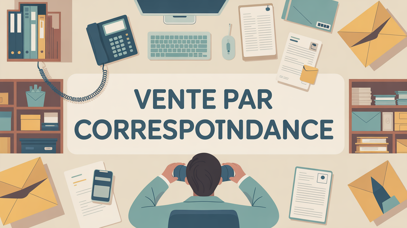 Bureau professionnel avec VPC, telephone, catalogues, colis