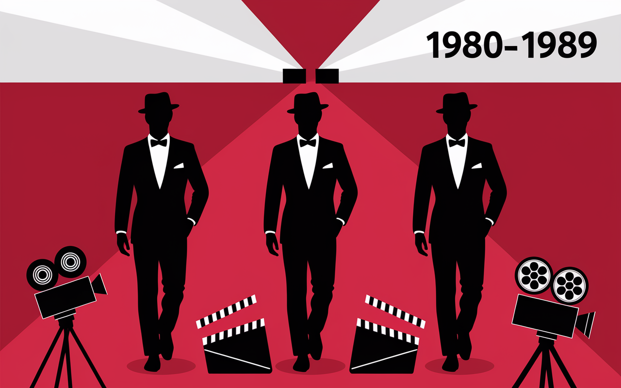 silhouettes icones acteur francais annee 80
