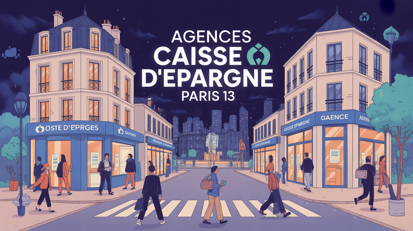 Agences Caisse d'Epargne Paris 13 en ville moderne