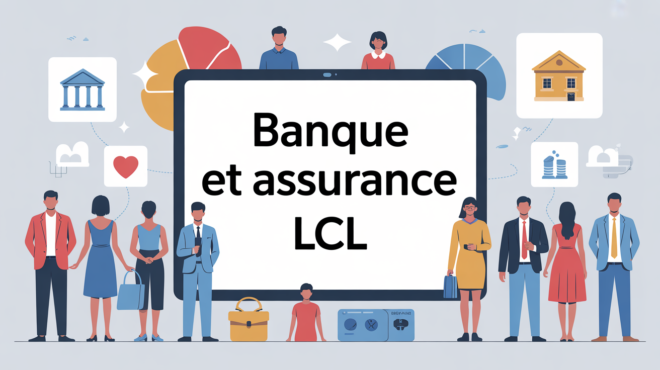 Illustration LCL banque et assurance familles sécurité