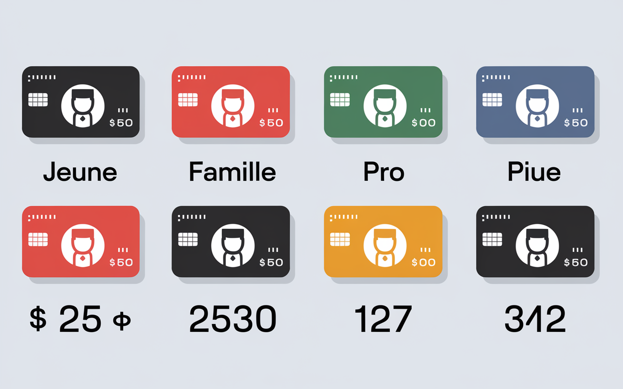 Tableau comparatif carte de credit Credit Agricole