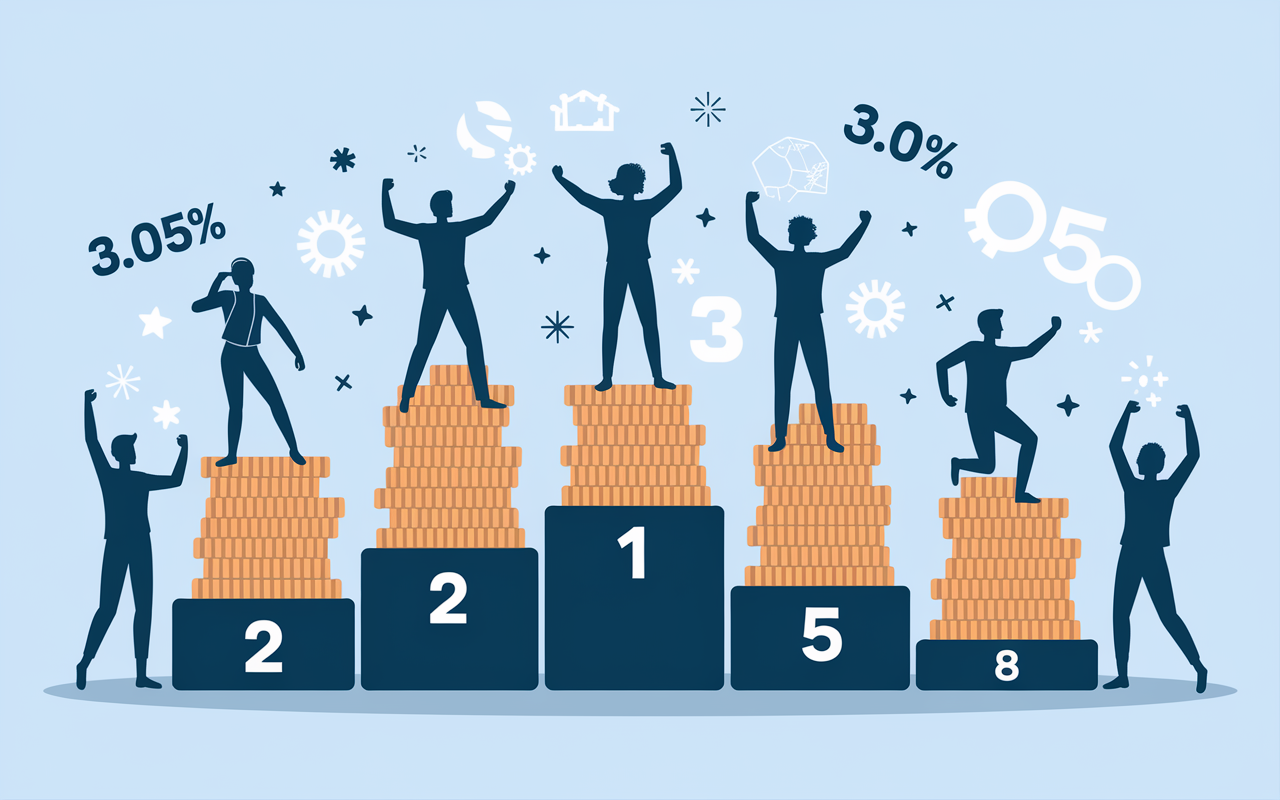 podium banques taux immobilier 2025 classement