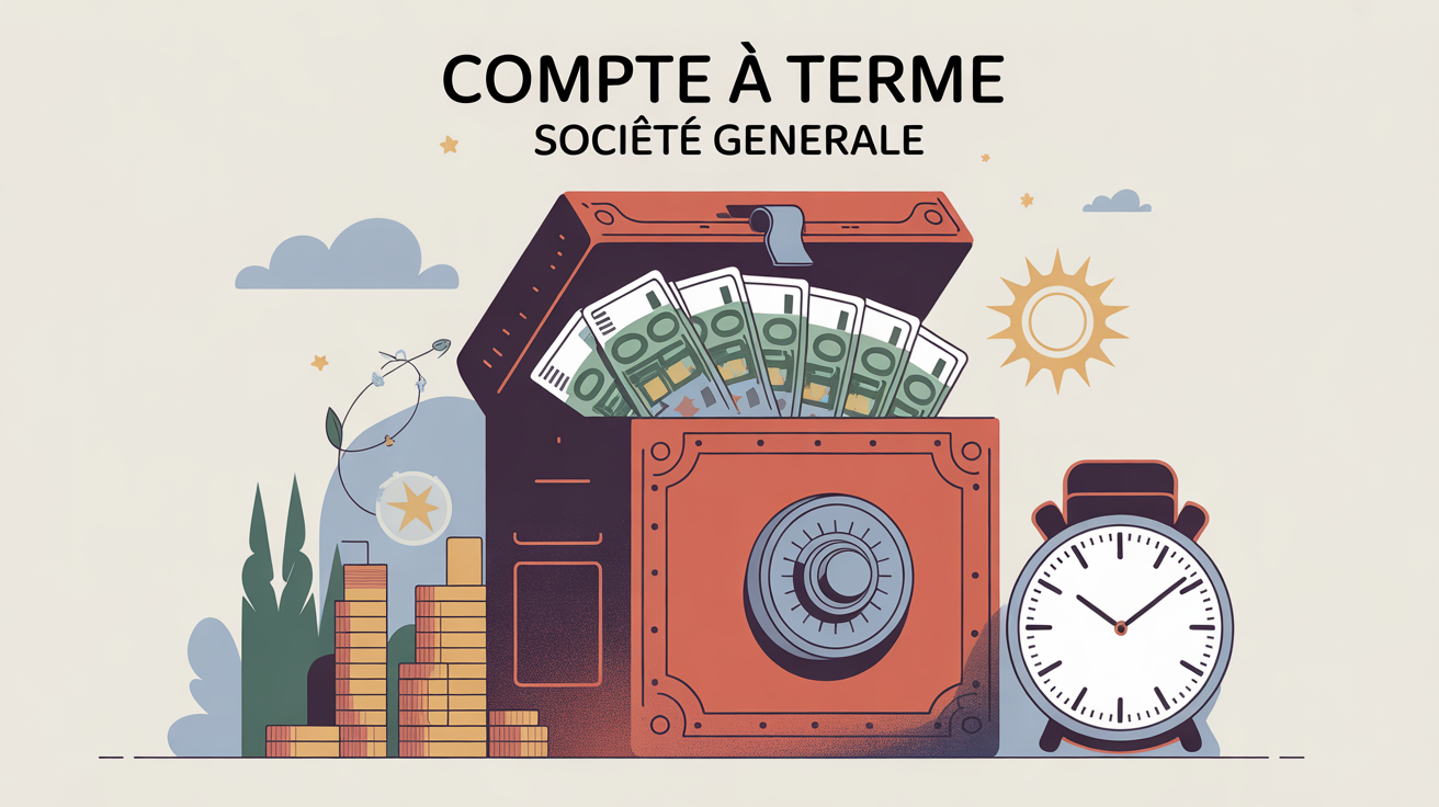 Illustration coffre fort Compte a terme Societe Generale billets euro
