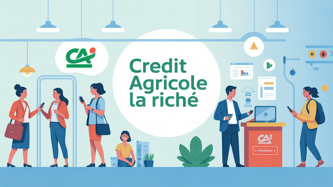 credit agricole la riche agence bancaire quartier digital