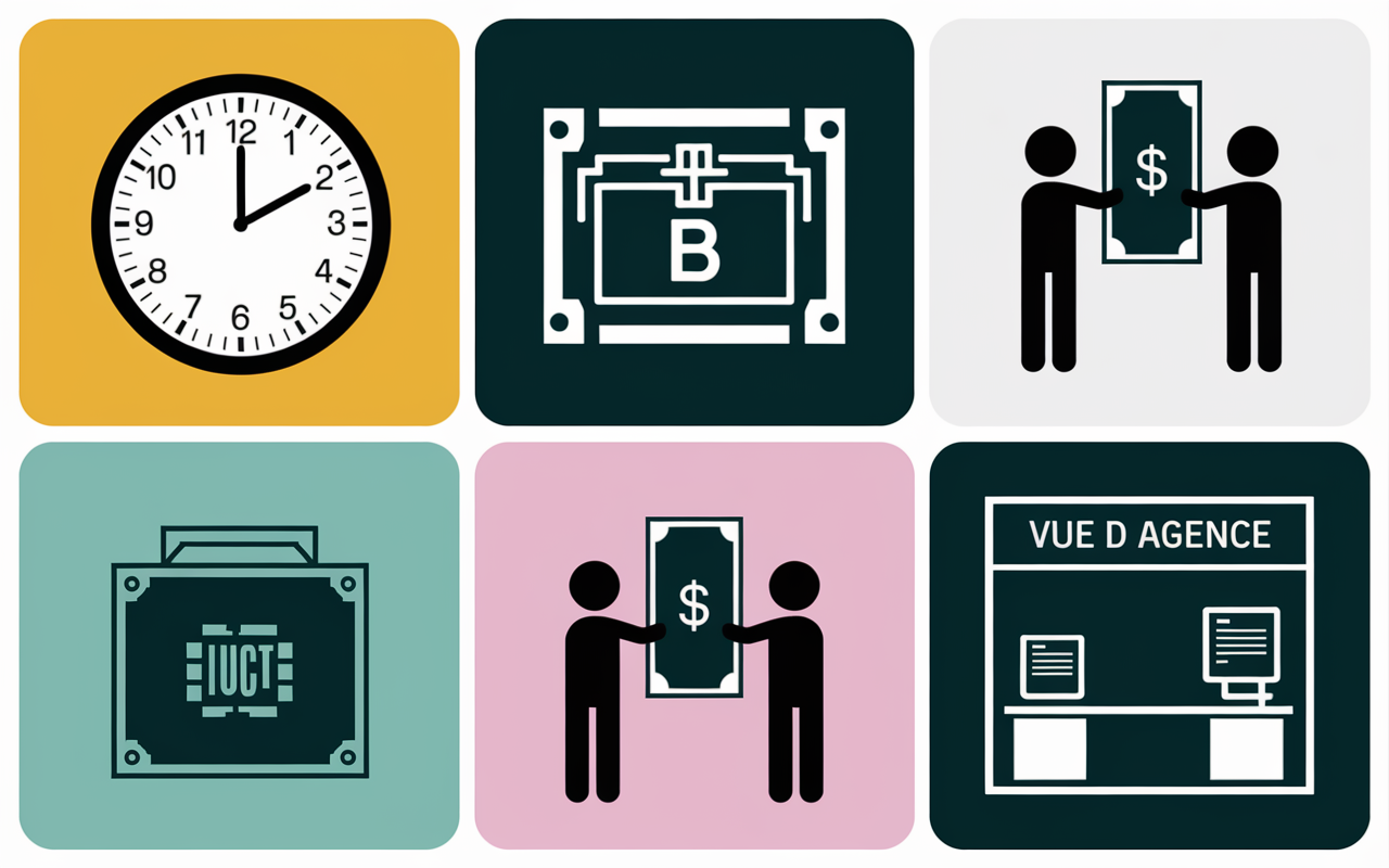 Tableau horaires services agence BNP Paribas