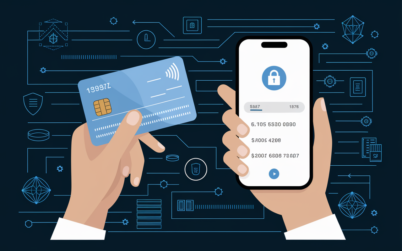 Main carte BNP Paribas 2025 biométrique smartphone sécurité