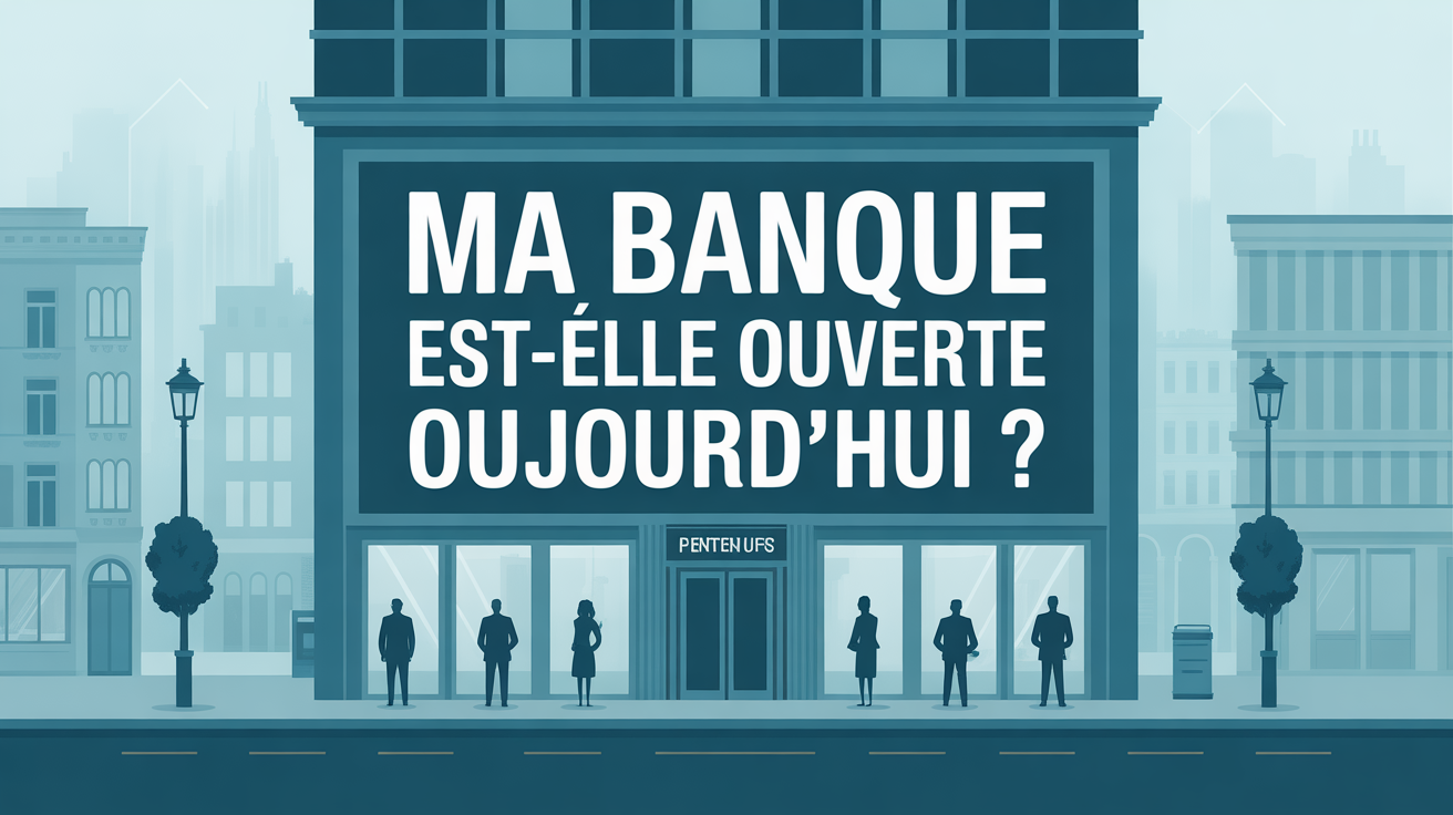 façade de banque fermée avec entrepreneurs devant