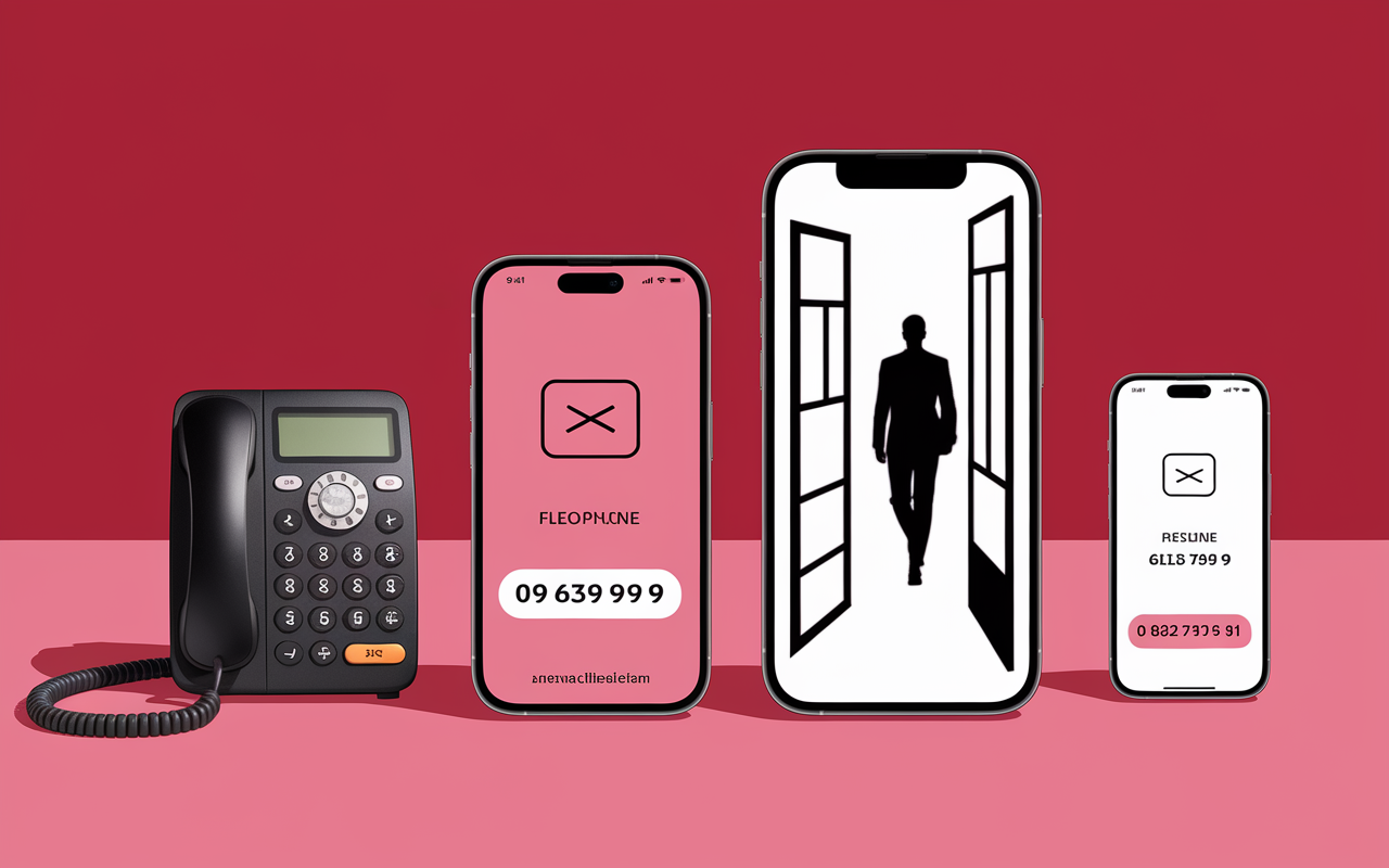 Téléphone, smartphone et agence pour opposition carte