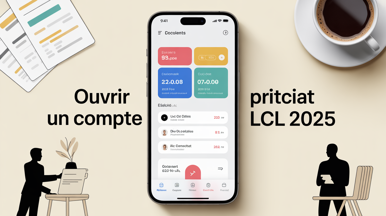 ouvrir compte LCL 2025 smartphone banque moderne