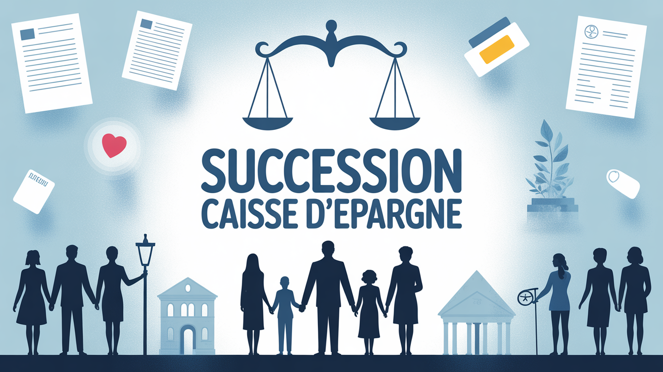 Image succession Caisse d'Epargne balance et documents