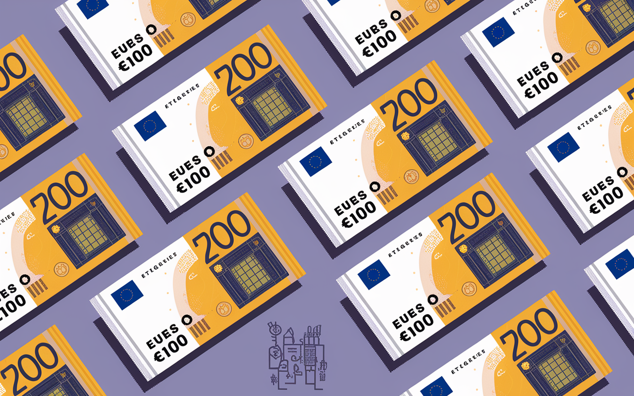 prix sachet premiers euros scelles alignes drapeaux