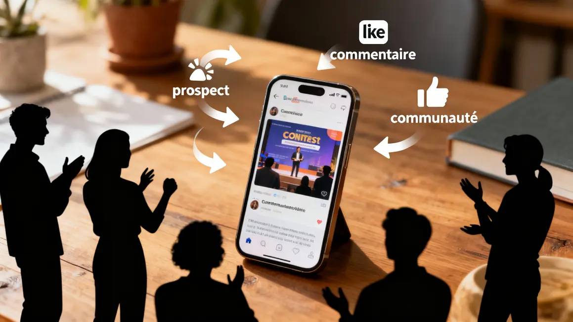 publication concours facebook smartphone interaction