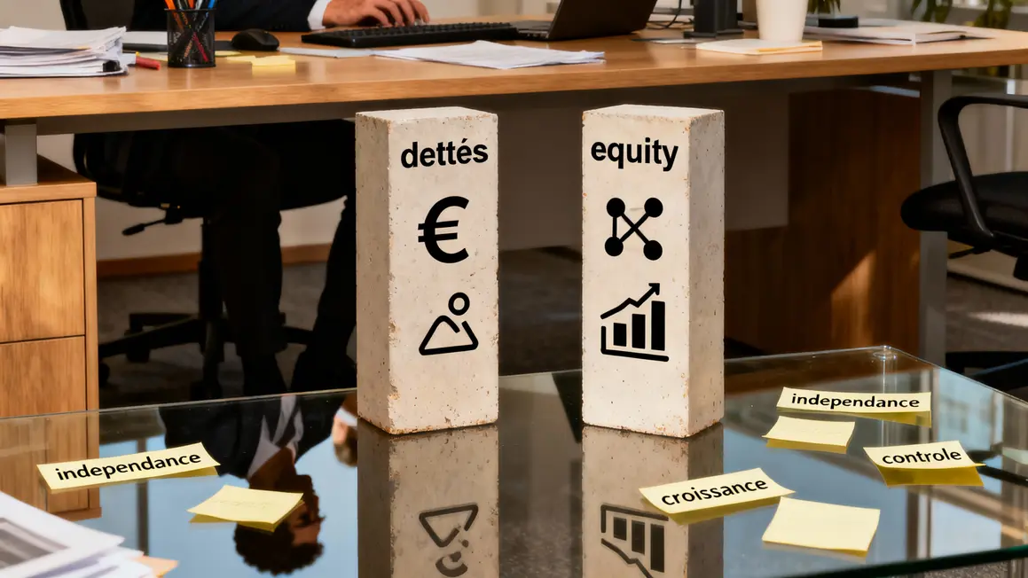 Illustration dettes equity startup financement