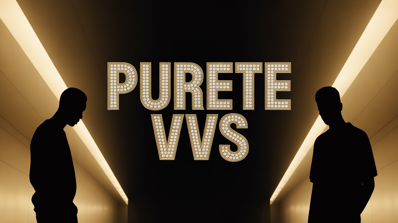Bijou rap urbain or diamants purete VVS