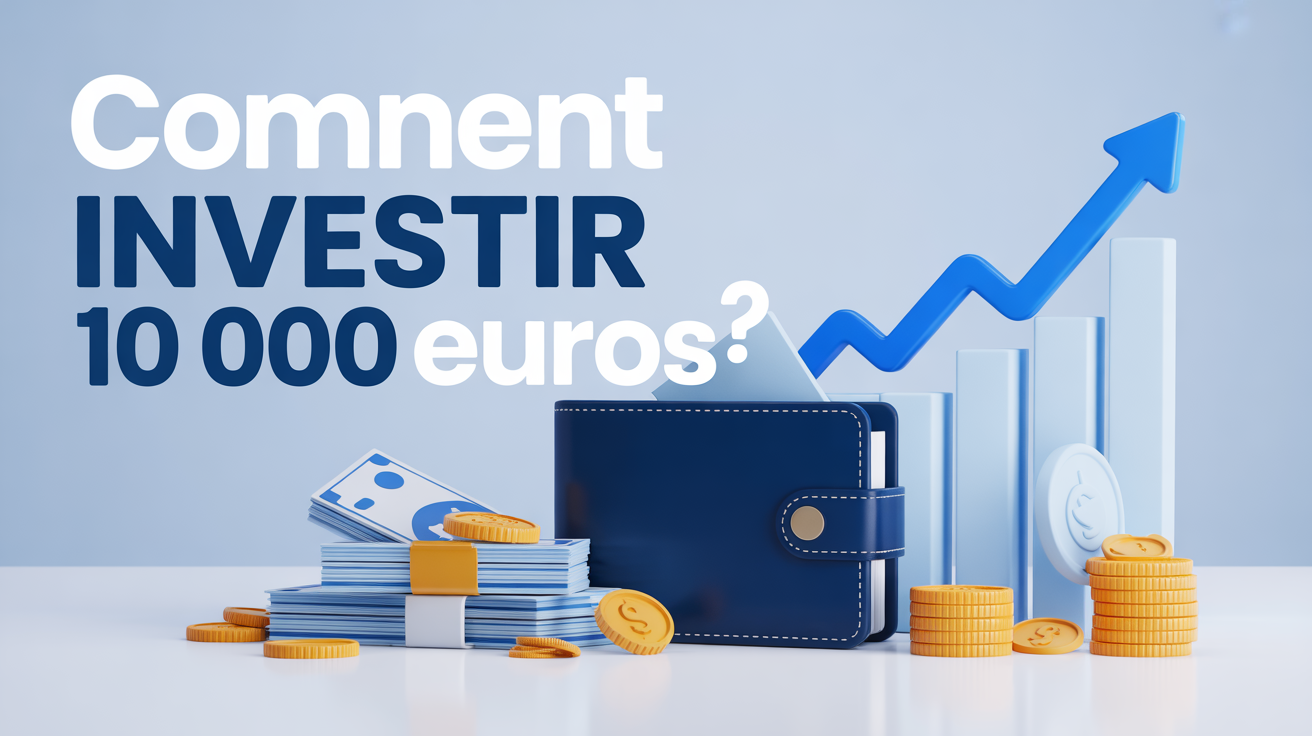 Investir 10 000 euros, portefeuille et graphiques