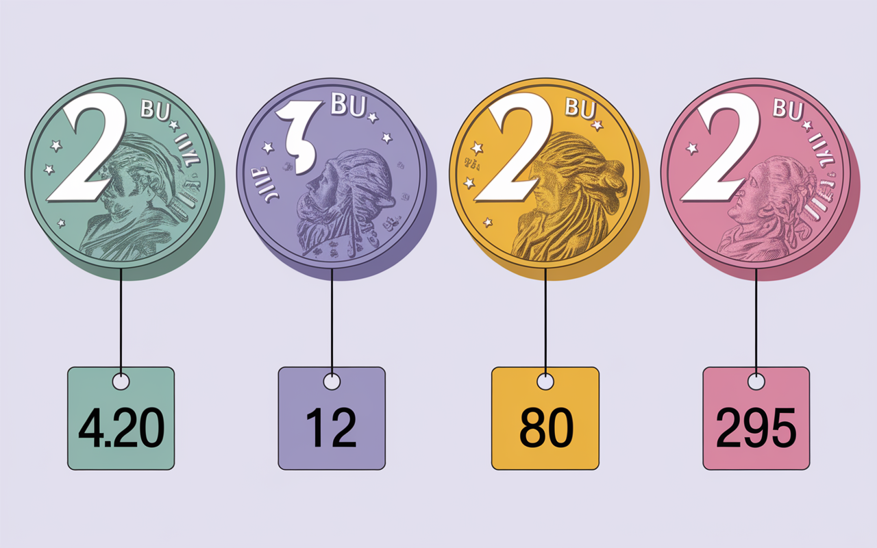tableau prix pieces 2 euros JO 2024