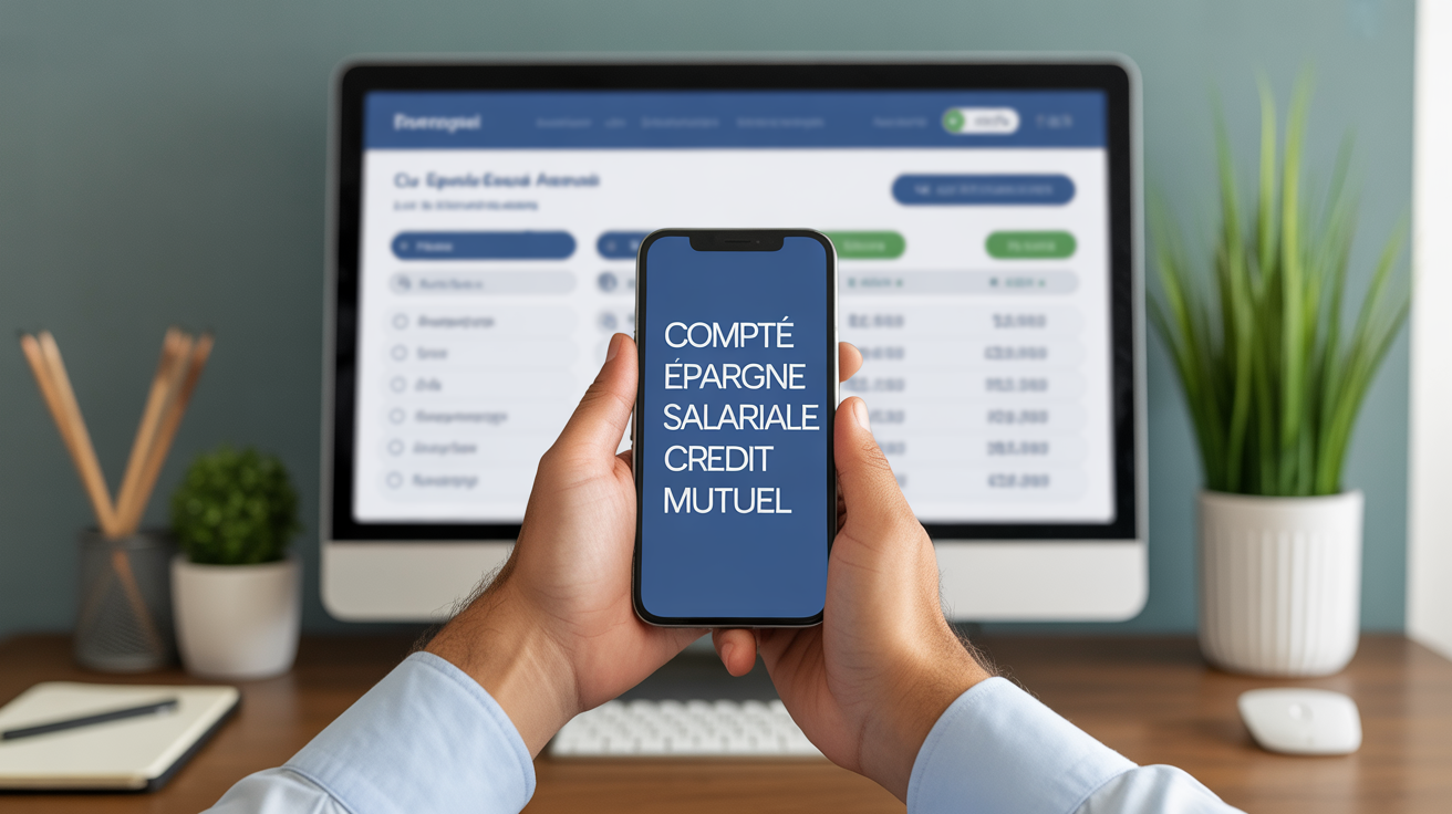 Tableau de bord compte epargne salariale Credit Mutuel