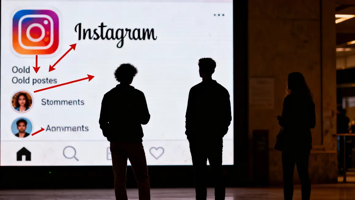 Illustration surveillance signes stalker Instagram