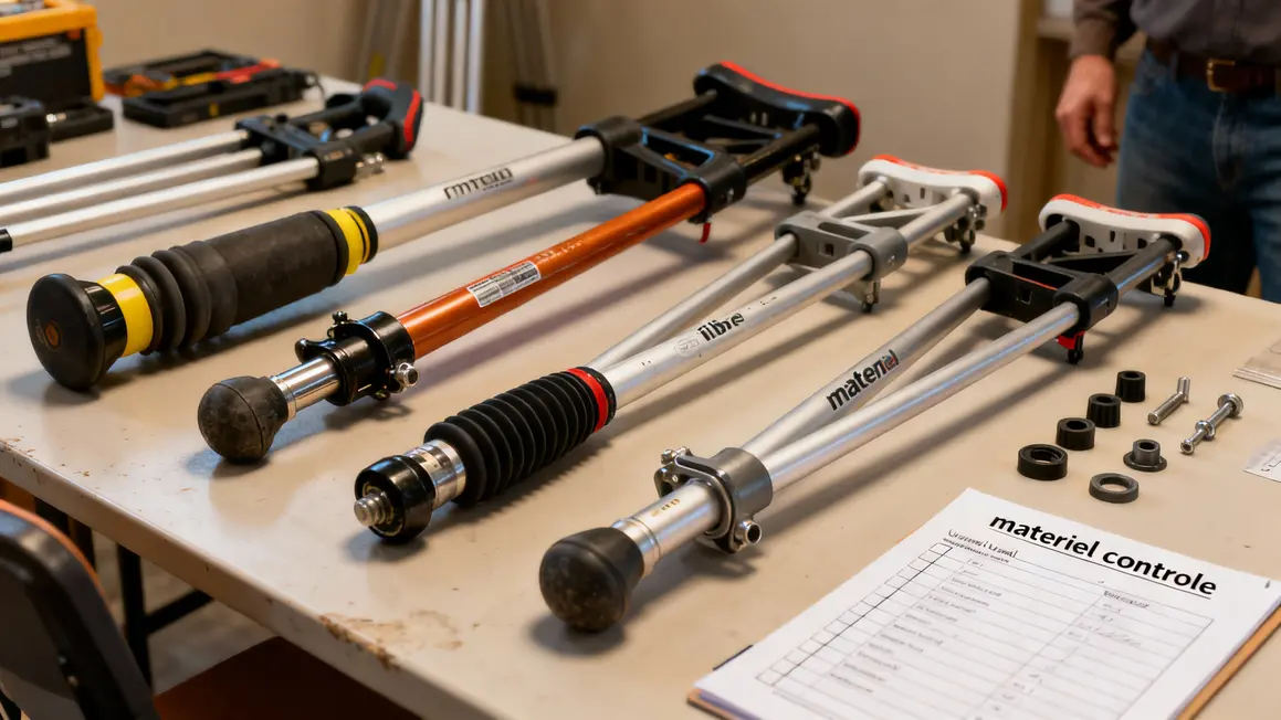 differents types echasses et accessoires controles
