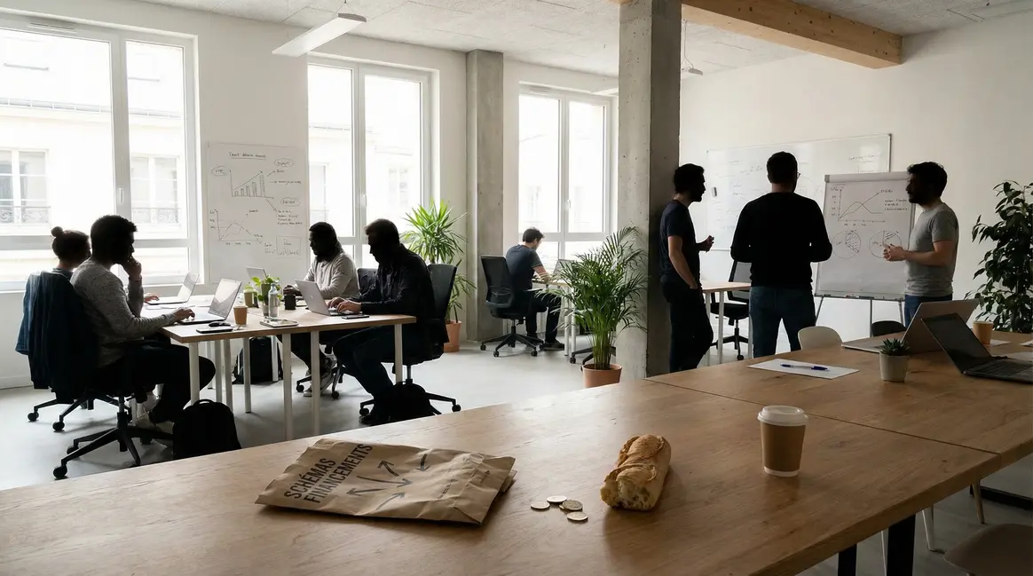 Photo startup financement espace lumineux