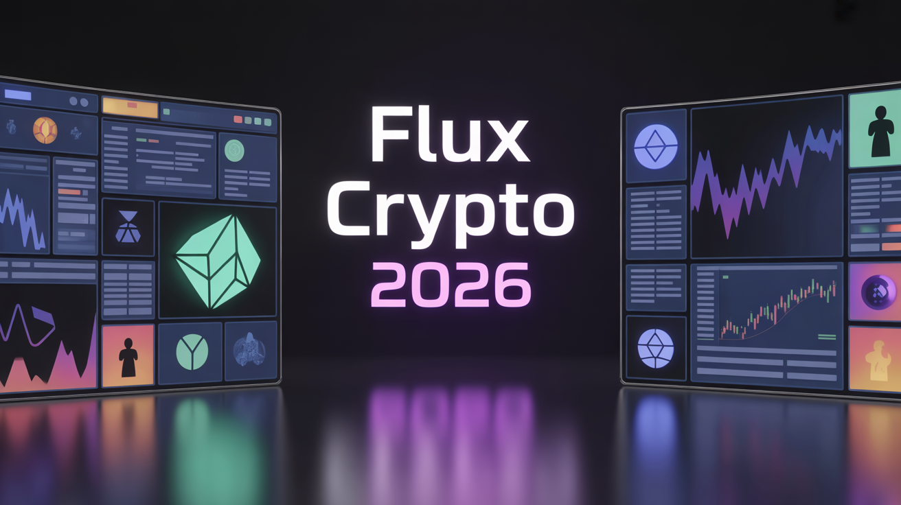tableau de bord flux crypto 2026 graphique lumineux