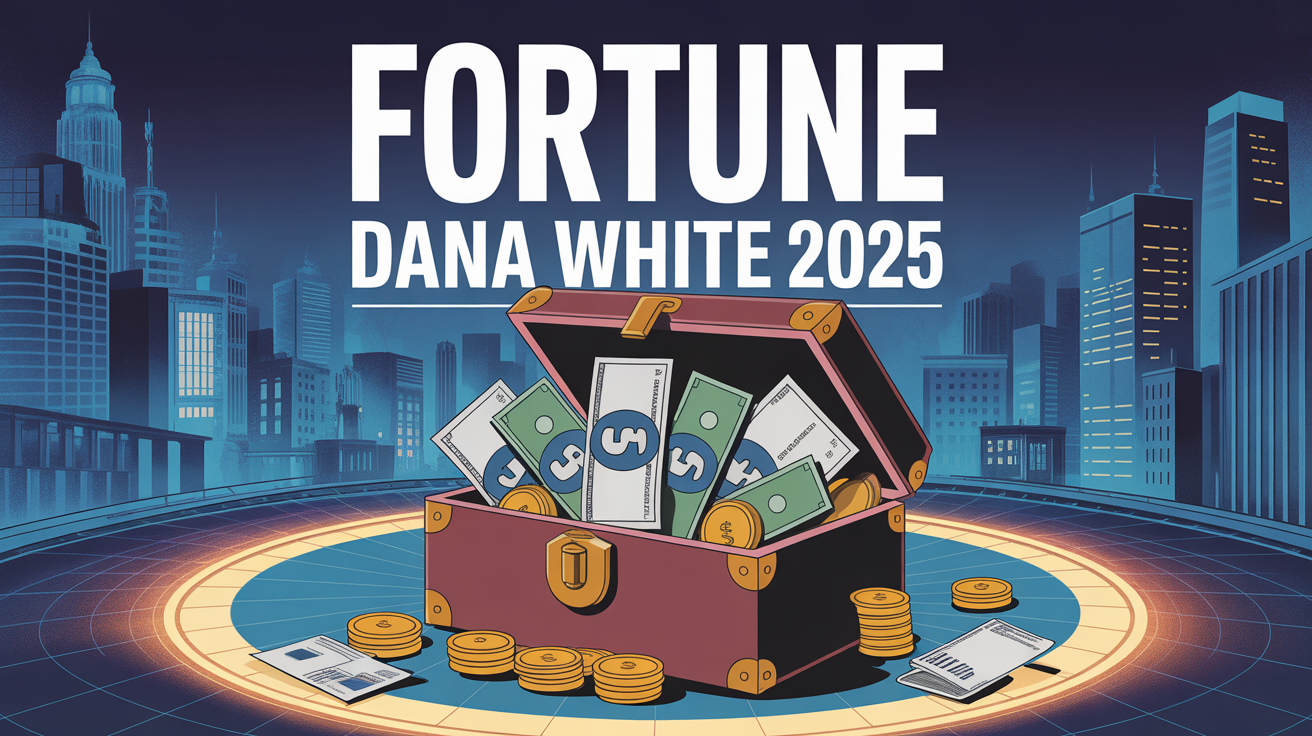 Fortune Dana White 2025, coffre billets, contrats et business sport