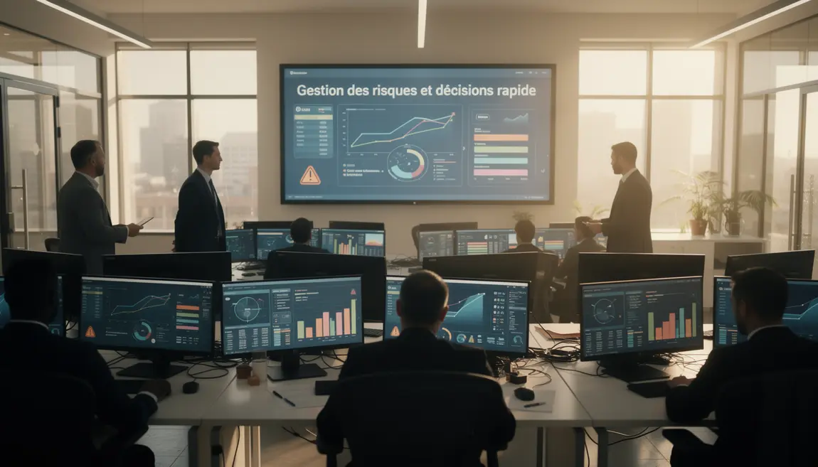 Gestion des risques PME avec Intuiz, tableau de bord risques
