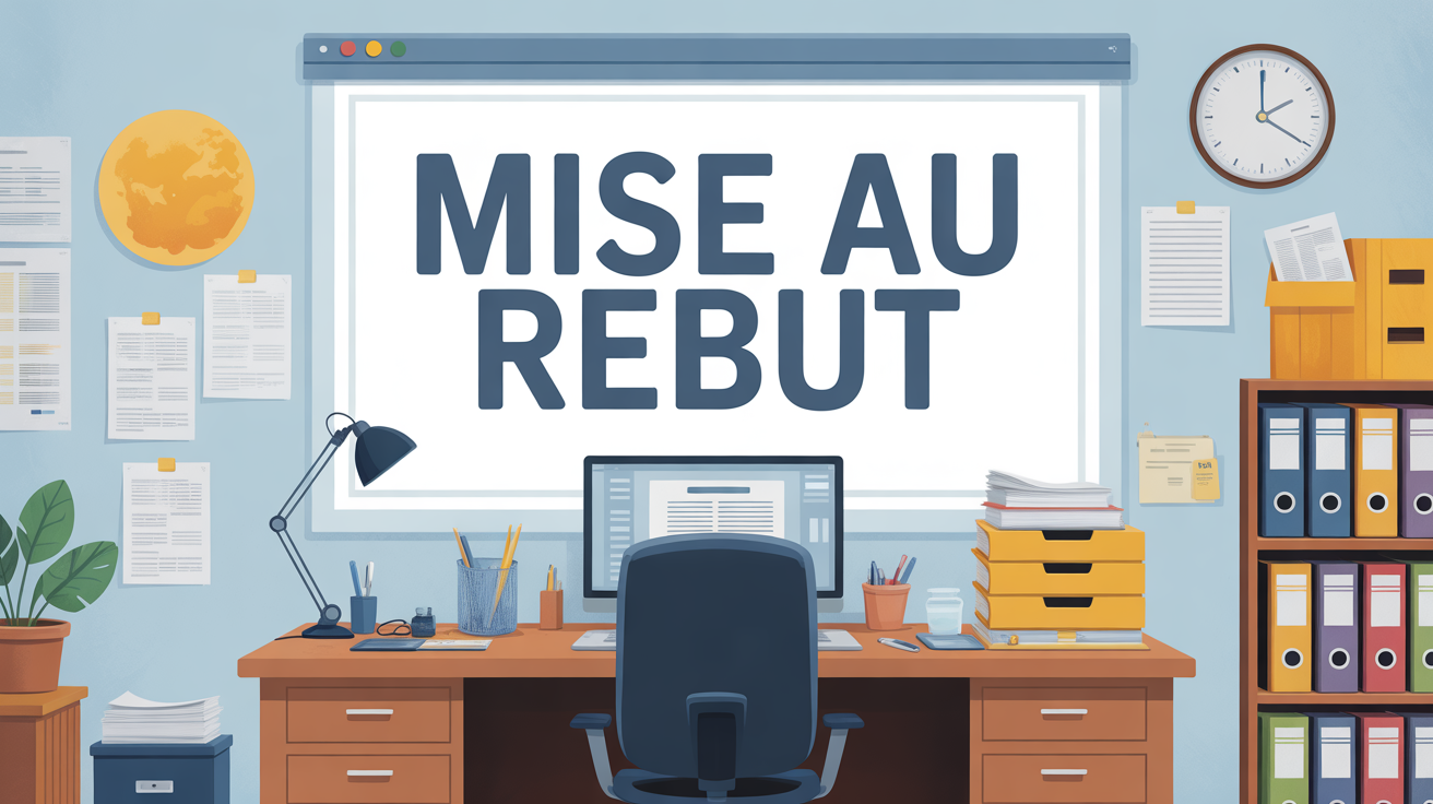 bureau PME mise au rebut dossiers équipements