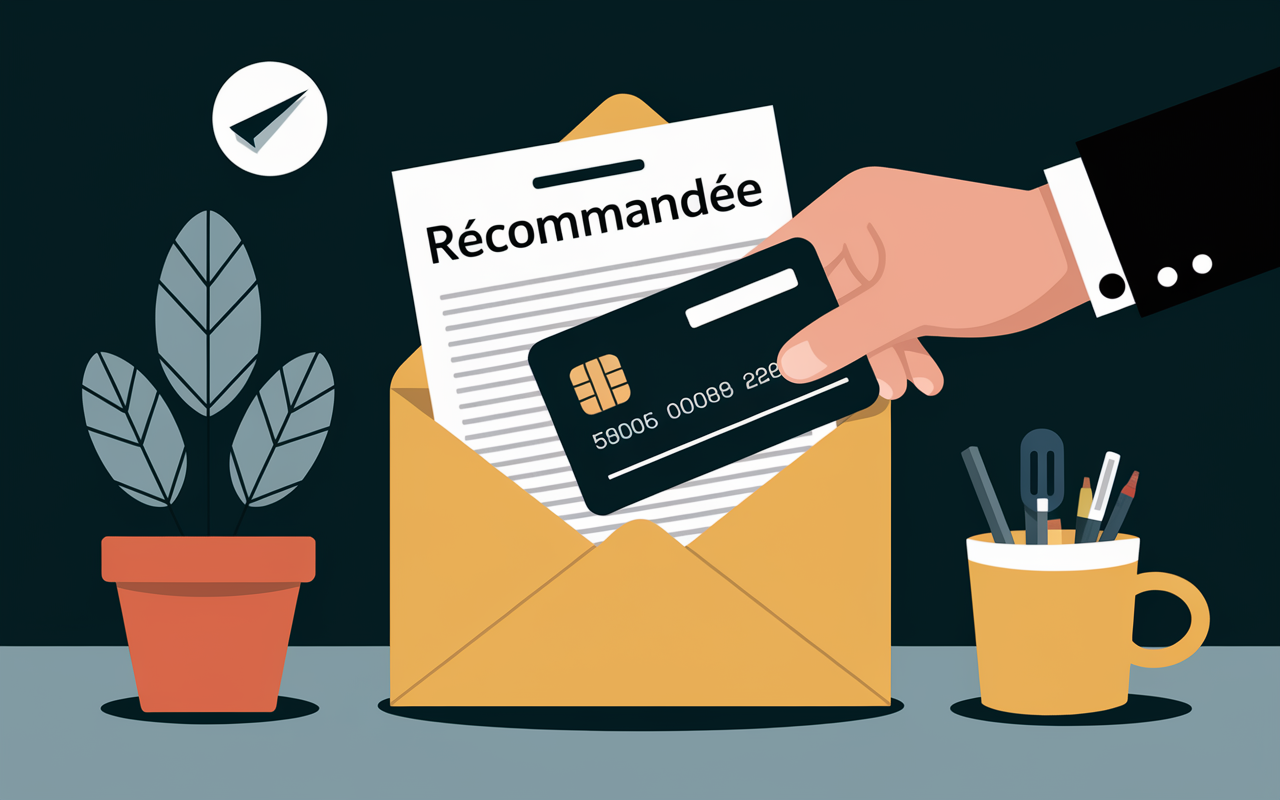 Lettre recommande et carte decoupee pour resilier carte Pass Carrefour Banque