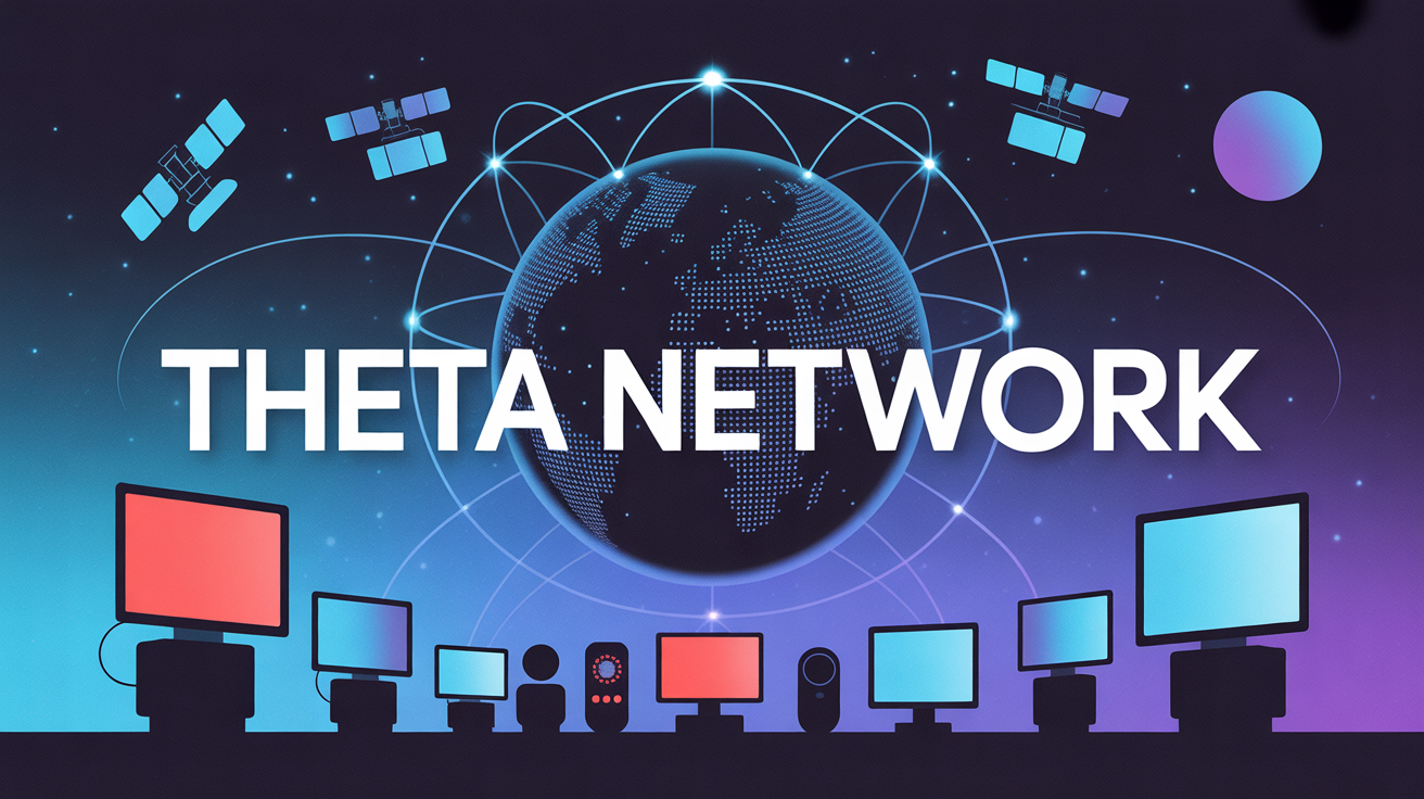 theta network streaming blockchain illustration globe