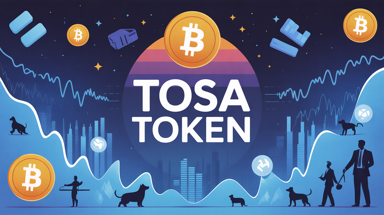 Illustration Tosa Token crypto meme coin volatilite communauté