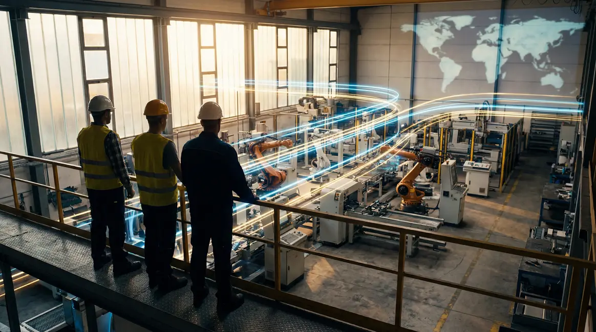 Usine connectee mondialisation technologies innovantes