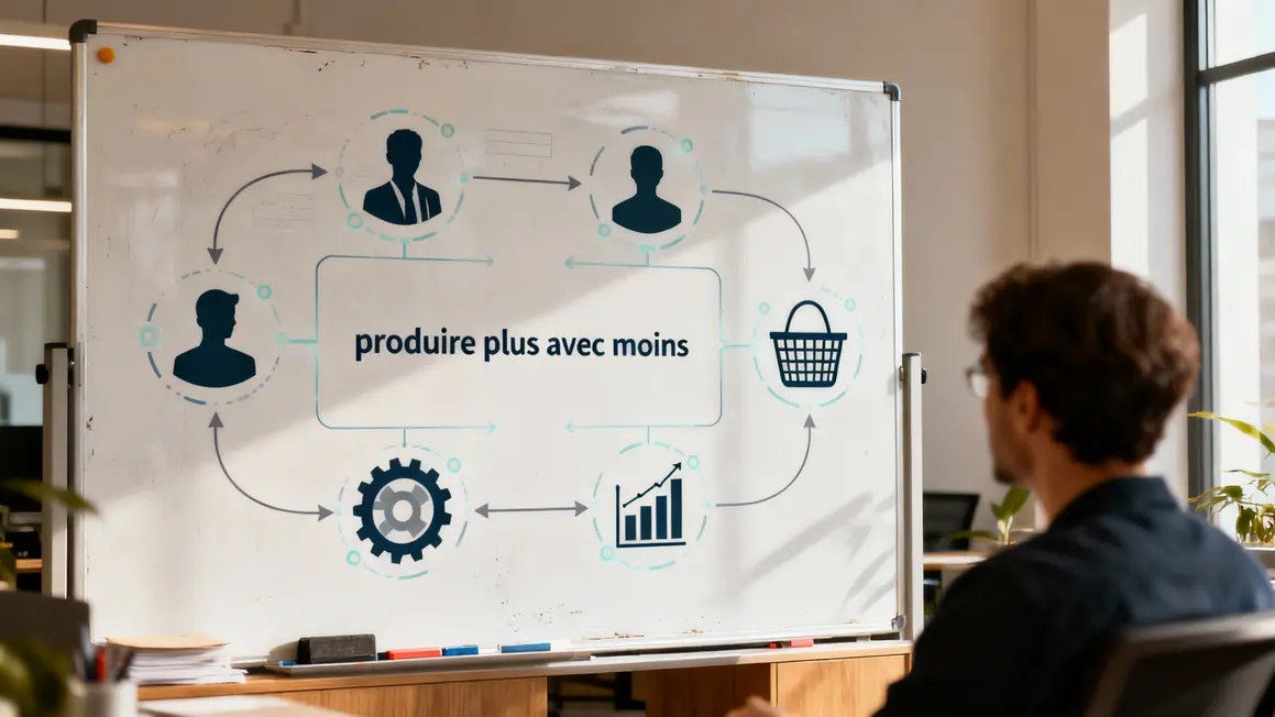 Schéma origine lean e-commerce digital