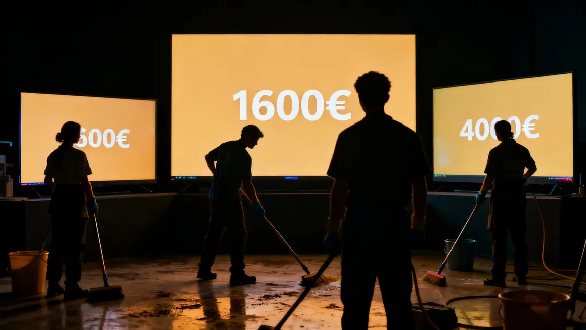 salaire rémunération nettoyeur écran cinéma
