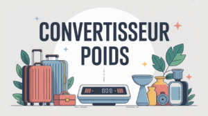 convertisseur poids balance digitale stylisee