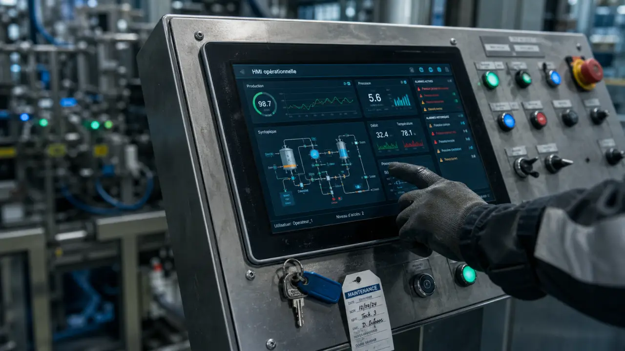 Human-machine interfaces : pupitre industriel pour contrôle et supervision