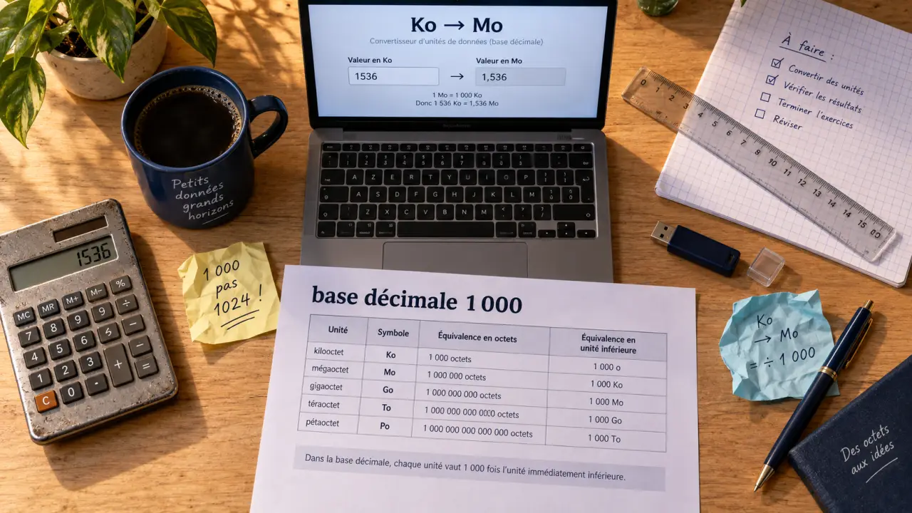 ko en mo : conversion 1000 en 1024